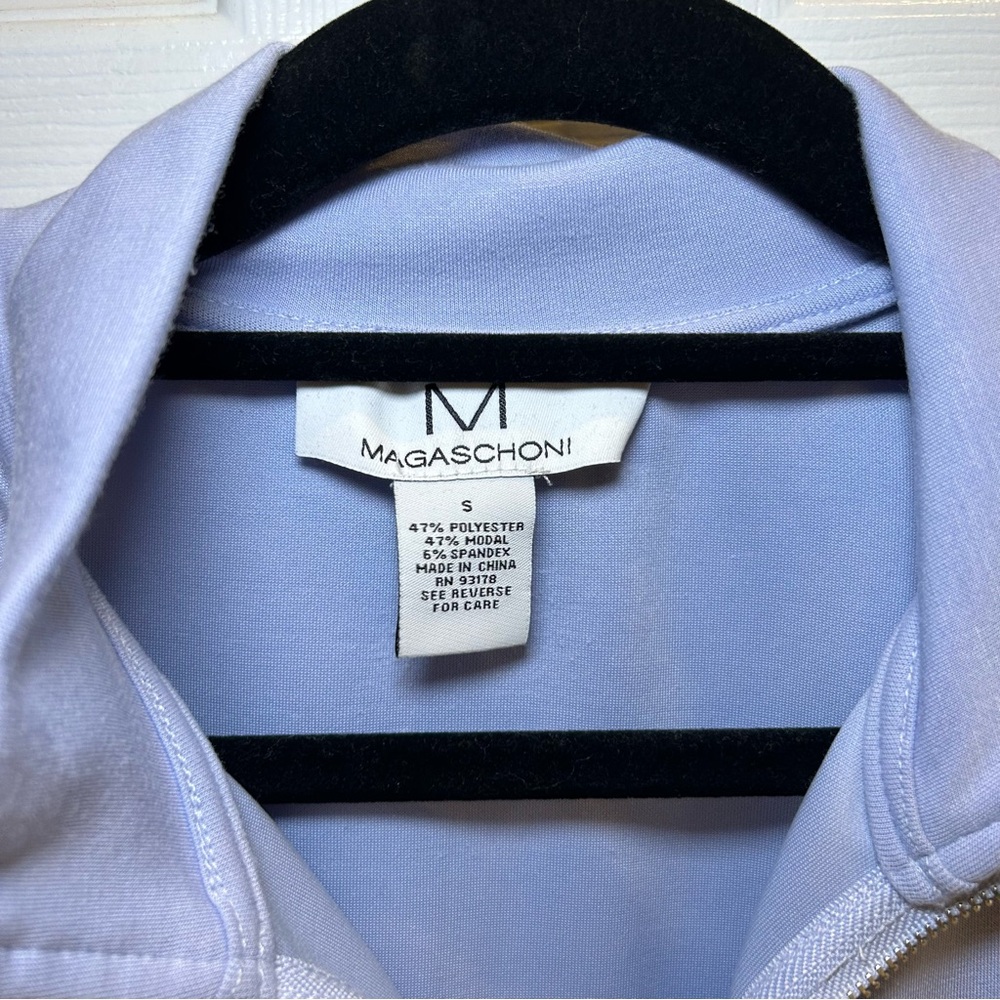 Partial Zip Light Blue Pullover - image 2